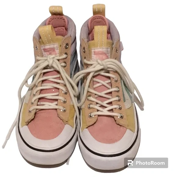 Pastel Suede High Top Vans Sk8 Hi Unisex W 5 M 3.5 - Picture 1 of 8
